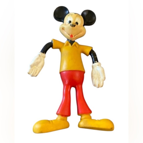 Vintage 1970's Walt Disney Mickey Mouse Bendy Bendem 5" Action Figure Toy - Picture 1 of 5